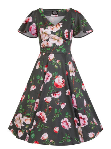 Tip na darček Retro pin up šaty Milovníčka kvetov